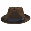 Biltmore Cassatt Reversible Band Fur Felt Fedora Hat -Brixton Hats Shop 380693