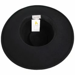 Brixton Hats Joanna Packable Wool Felt Fedora Hat - Black -Brixton Hats Shop 381023