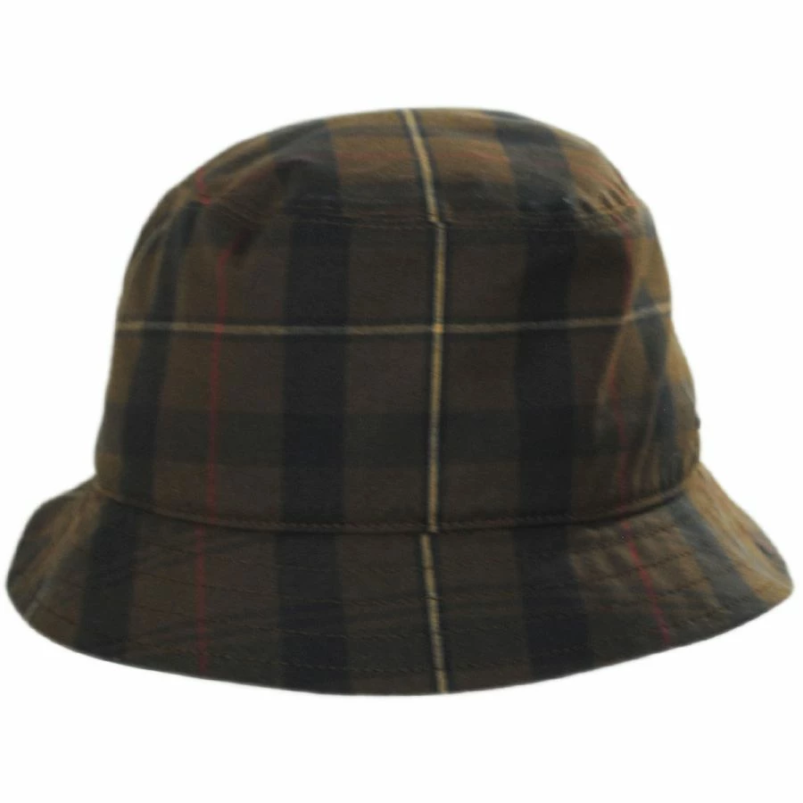 Wigens Caps British Millerain Waxed Plaid Cotton Rain Bucket Hat 3 Wigens Caps British Millerain Waxed Plaid Cotton Rain Bucket Hat