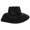 CHARLIE 1 HORSE Highway Wide Brim Wool Felt Fedora Hat -Brixton Hats Shop 387276