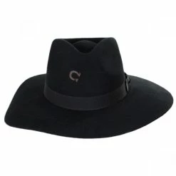 CHARLIE 1 HORSE Highway Wide Brim Wool Felt Fedora Hat