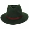 Brixton Hats Messer Wool Felt Fedora Hat - Moss -Brixton Hats Shop 387338