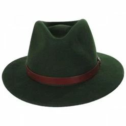 Brixton Hats Messer Wool Felt Fedora Hat - Moss