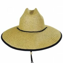 Dorfman Pacific Company Harbour Toyo Straw Lifeguard Hat