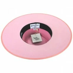 Lack Of Color Wool Felt Rancher Fedora Hat - Pink 7 Lack Of Color Wool Felt Rancher Fedora Hat - Pink -Brixton Hats Shop 391136