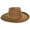 Lack Of Color Val Diamond Crown Wool Felt Fedora Hat - Brown -Brixton Hats Shop 391292