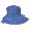 Peter Grimm Star Tracker Frayed Cotton Bucket Hat -Brixton Hats Shop 392636