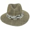 Scala Quest Seagrass Straw Safari Fedora Hat -Brixton Hats Shop 393341