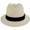 Scala Summerville Polybraid Fedora Hat