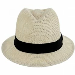 Scala Summerville Polybraid Fedora Hat