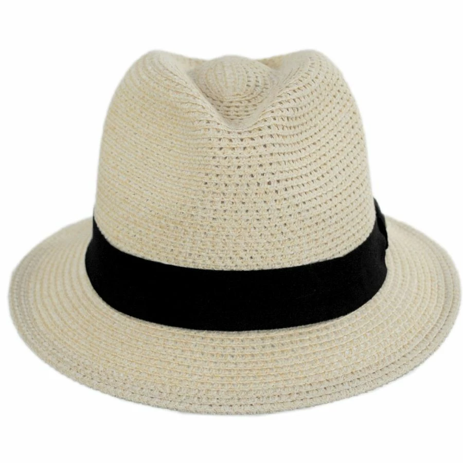 Scala Summerville Polybraid Fedora Hat 3 Scala Summerville Polybraid Fedora Hat