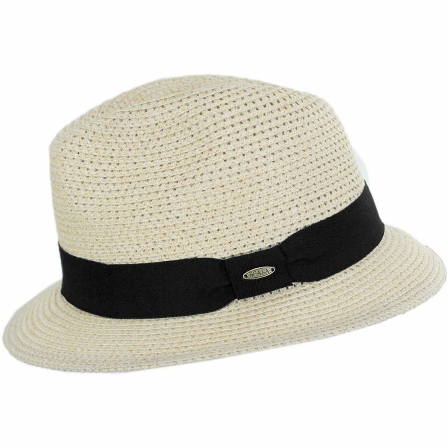 Scala Summerville Polybraid Fedora Hat 4 Scala Summerville Polybraid Fedora Hat - Image 2