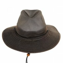 Dorfman Pacific Company Yargo Weathered Cotton Mesh Blend Aussie Fedora Hat
