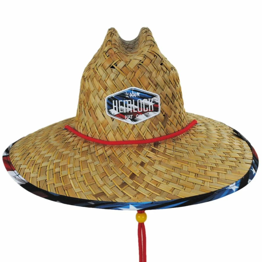 Hemlock Hat Co Youth Maverick Straw Lifeguard Hat 3 Hemlock Hat Co Youth Maverick Straw Lifeguard Hat