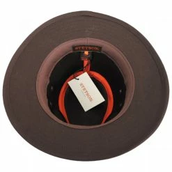 Stetson Chelan Suede Leather Safari Fedora Hat -Brixton Hats Shop 400826