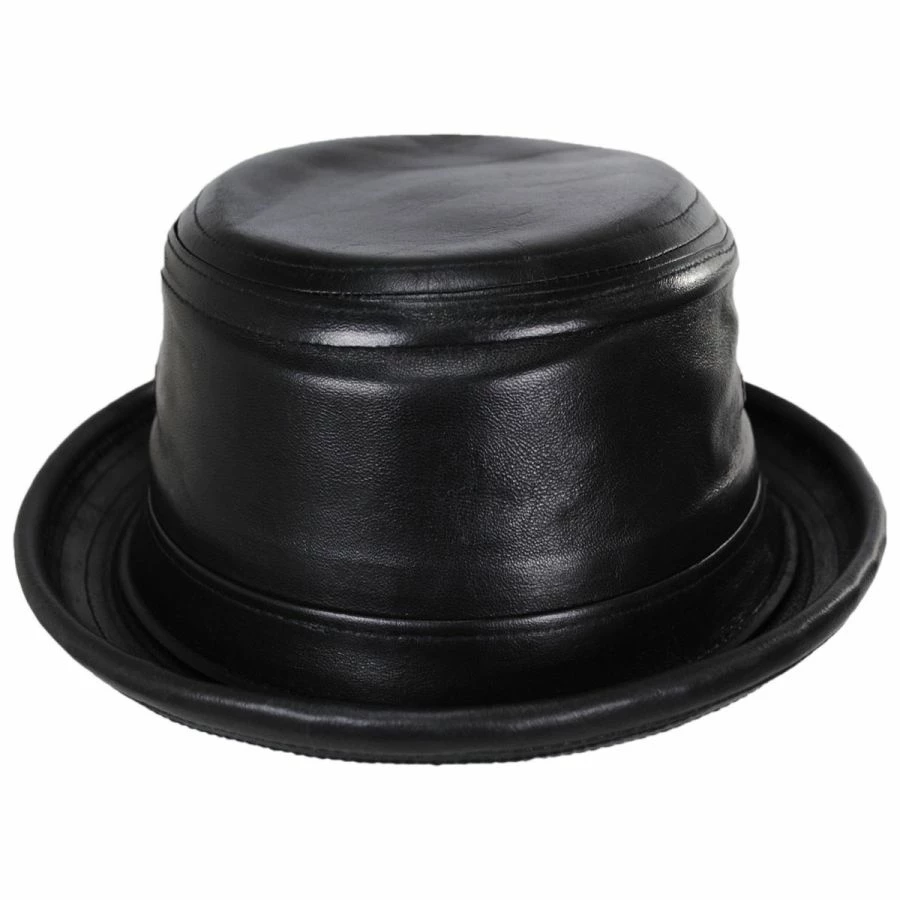 New York Hat Company Lambskin Leather Bucket Hat 2 New York Hat Company Lambskin Leather Bucket Hat