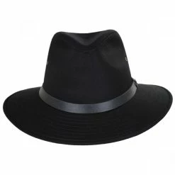 Jaxon Hats Cotton Safari Fedora Hat - Black