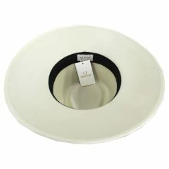 Brixton Hats Jo Wool Felt Rancher Fedora Hat - Off White -Brixton Hats Shop 408635