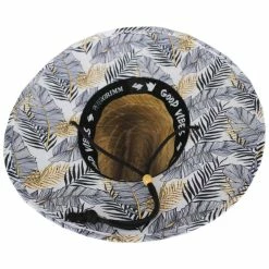 Peter Grimm Gold Leaf Rush Straw Lifeguard Hat -Brixton Hats Shop 409073