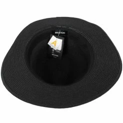 Brixton Hats Wesley Braided Toyo Straw Fedora Hat - Black/Brown 7 Brixton Hats Wesley Braided Toyo Straw Fedora Hat - Black/Brown -Brixton Hats Shop 409527