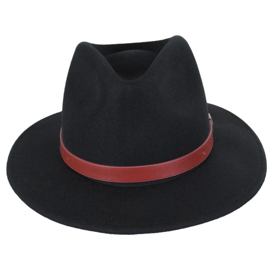 Brixton Hats Messer Wool Felt Fedora Hat 3 Brixton Hats Messer Wool Felt Fedora Hat