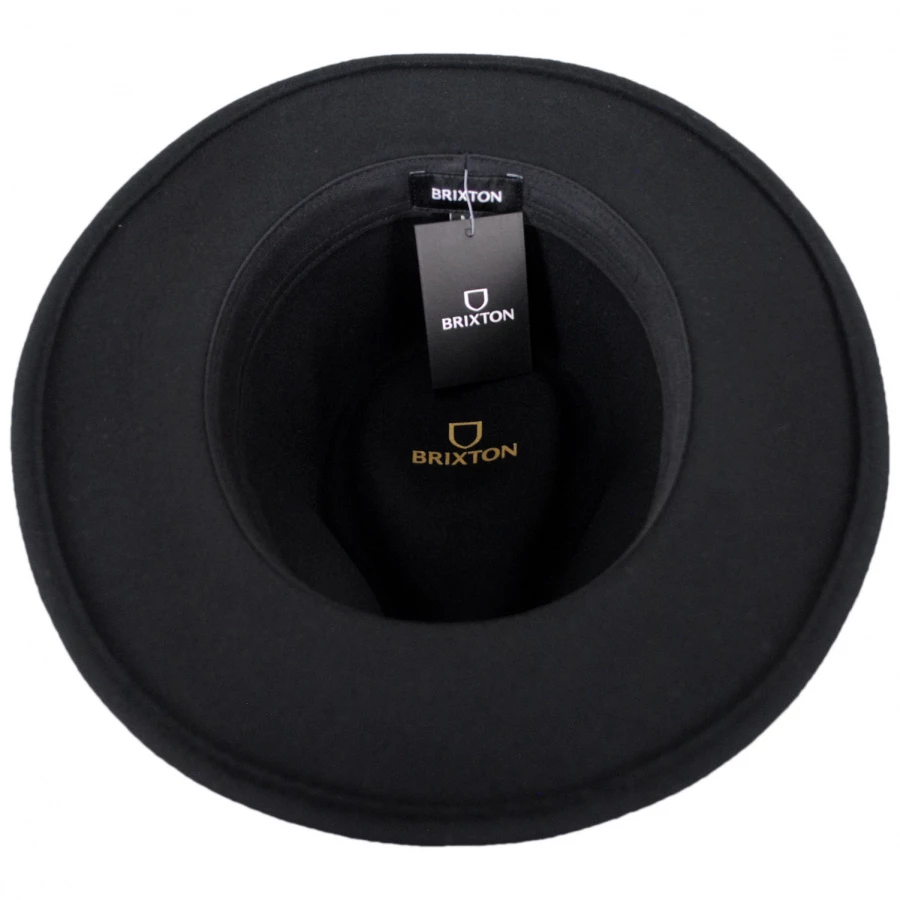 Brixton Hats Messer Wool Felt Fedora Hat 5 Brixton Hats Messer Wool Felt Fedora Hat - Image 3