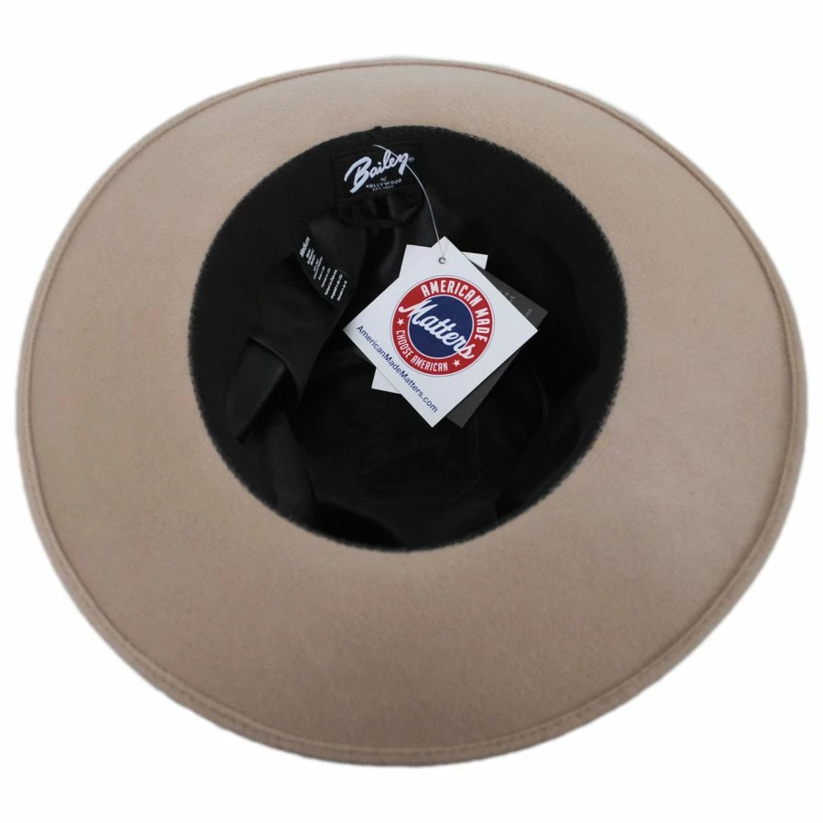 Bailey Colby Elite Superfine Velour Wool Felt Fedora Hat 5 Bailey Colby Elite Superfine Velour Wool Felt Fedora Hat - Image 3