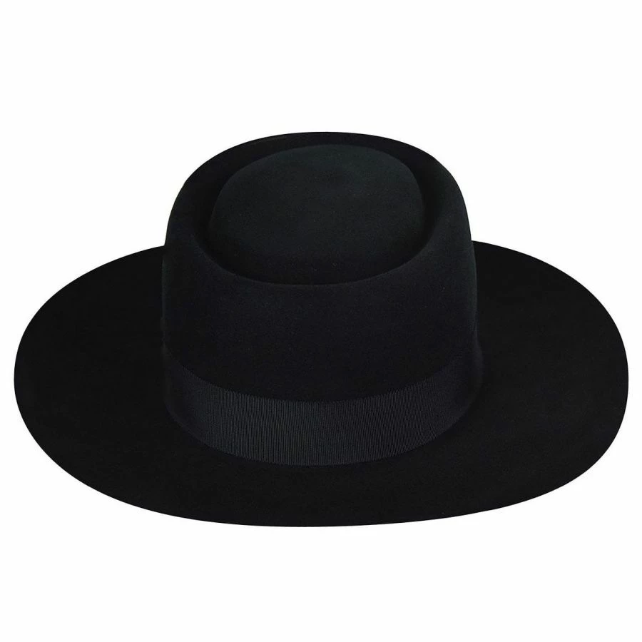 Bailey Walsh Polished Wide Brim Wool Felt Pork Pie Hat 4 Bailey Walsh Polished Wide Brim Wool Felt Pork Pie Hat - Image 2