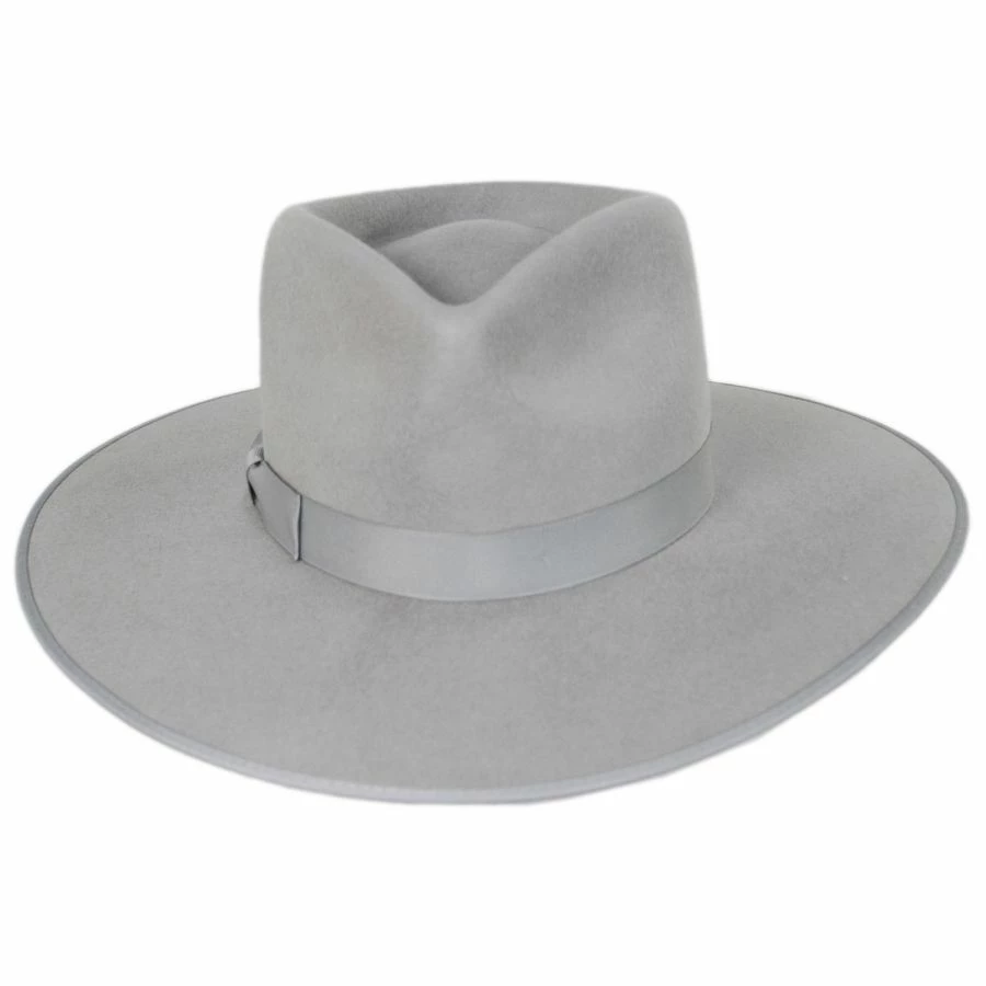 Lack Of Color Wool Felt Rancher Fedora Hat - Gray 3 Lack Of Color Wool Felt Rancher Fedora Hat - Gray