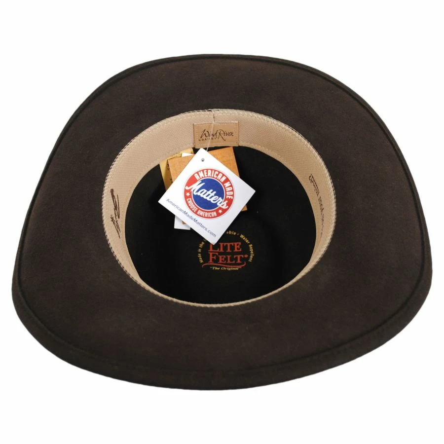 Bailey Calaway Crushable LiteFelt Wool Outback Hat 5 Bailey Calaway Crushable LiteFelt Wool Outback Hat - Image 3