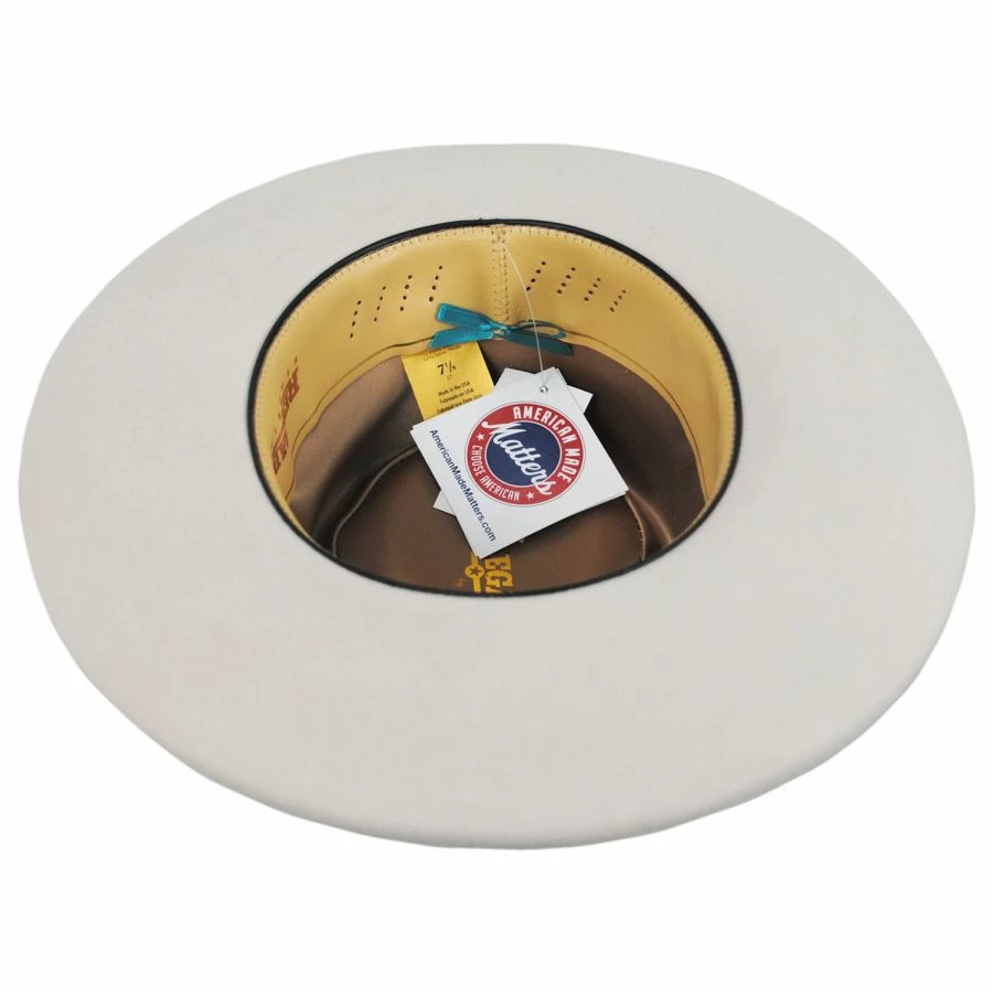 RENEGADE Cote Pencil Curl Brim Wool Felt Fedora Hat 5 RENEGADE Cote Pencil Curl Brim Wool Felt Fedora Hat - Image 3