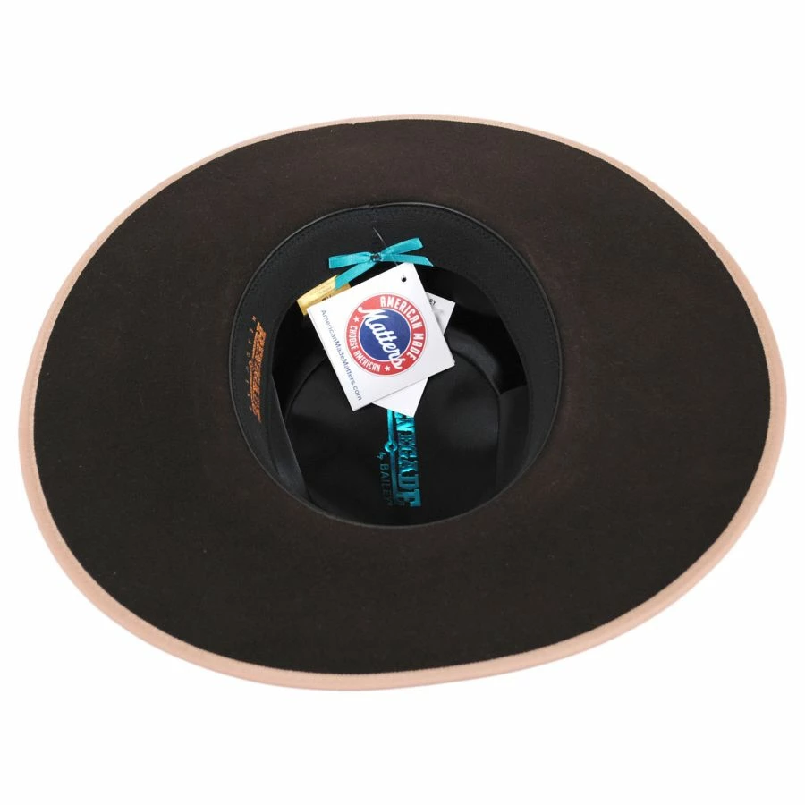 RENEGADE Cowpuncher Wool And Angora Felt Gambler Hat 5 RENEGADE Cowpuncher Wool And Angora Felt Gambler Hat - Image 3