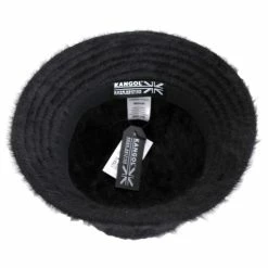 Kangol Furgora Casual Bucket Hat - Black/Gold -Brixton Hats Shop 417059