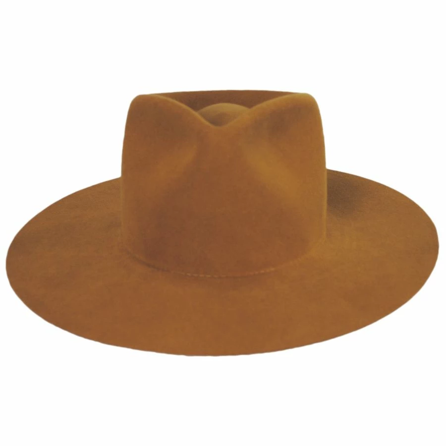 Betmar Georgia Wide Brim Wool Felt Fedora Hat 3 Betmar Georgia Wide Brim Wool Felt Fedora Hat