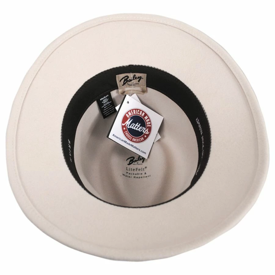 Bailey Briar Wool LiteFelt Fedora Hat 5 Bailey Briar Wool LiteFelt Fedora Hat - Image 3