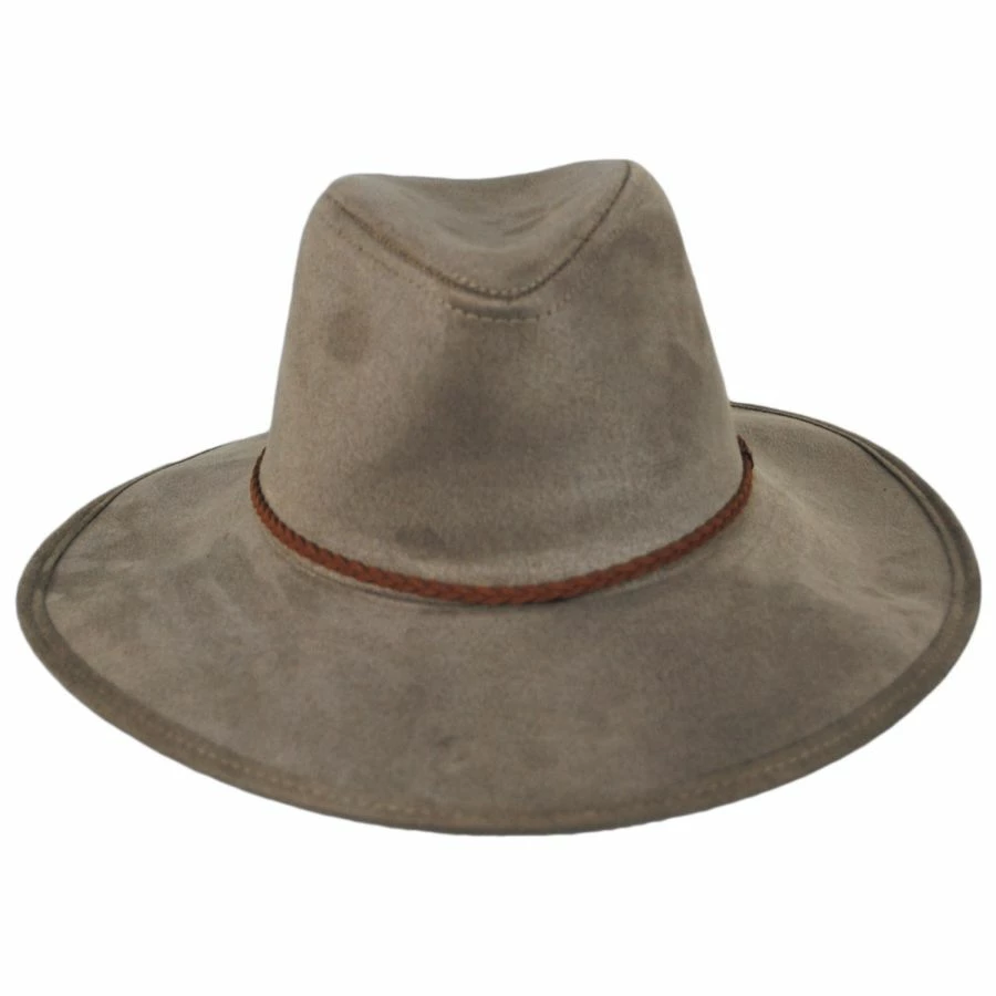 Toucan Collection Vegan Suede Safari Fedora Hat 4 Toucan Collection Vegan Suede Safari Fedora Hat - Image 2