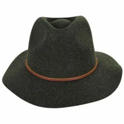 Brixton Hats Wesley Wool Felt Floppy Fedora Hat - Moss