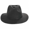 Brixton Hats Wesley Packable Wool Felt Fedora Hat - Blackwash -Brixton Hats Shop 419753