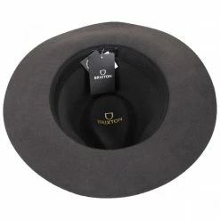 Brixton Hats Wesley Packable Wool Felt Fedora Hat - Blackwash 7 Brixton Hats Wesley Packable Wool Felt Fedora Hat - Blackwash -Brixton Hats Shop 419759