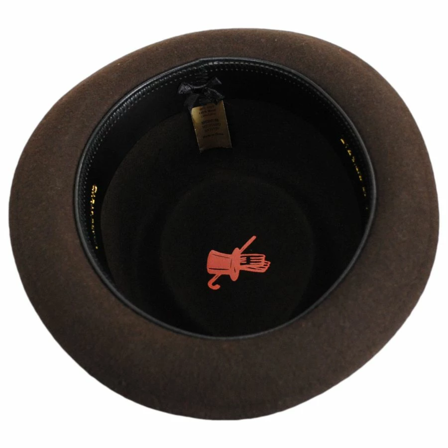 Capas Headwear Kids' Wool Felt C-Crown Trilby Fedora Hat 5 Capas Headwear Kids' Wool Felt C-Crown Trilby Fedora Hat - Image 3