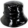 Betmar Eliane Rollable Vegan Patent Leather Bucket Hat