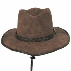 Dorfman Pacific Company Rattler Vegan Leather Outback Hat