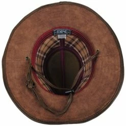 Dorfman Pacific Company Rattler Vegan Leather Outback Hat -Brixton Hats Shop 421197