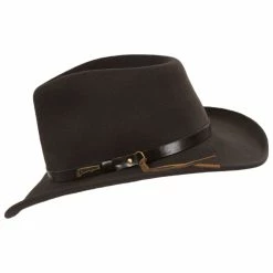 Indiana Jones Officially Licensed Crushable Wool Felt Outback Hat - Brown 6 Indiana Jones Officially Licensed Crushable Wool Felt Outback Hat - Brown -Brixton Hats Shop 422156