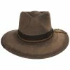 BIGALLI Saggy Distressed Wool Felt Outback Hat -Brixton Hats Shop 422523