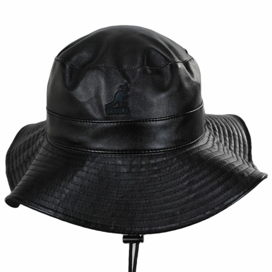 Kangol Reversible Faux Leather Bucket Hat 3 Kangol Reversible Faux Leather Bucket Hat