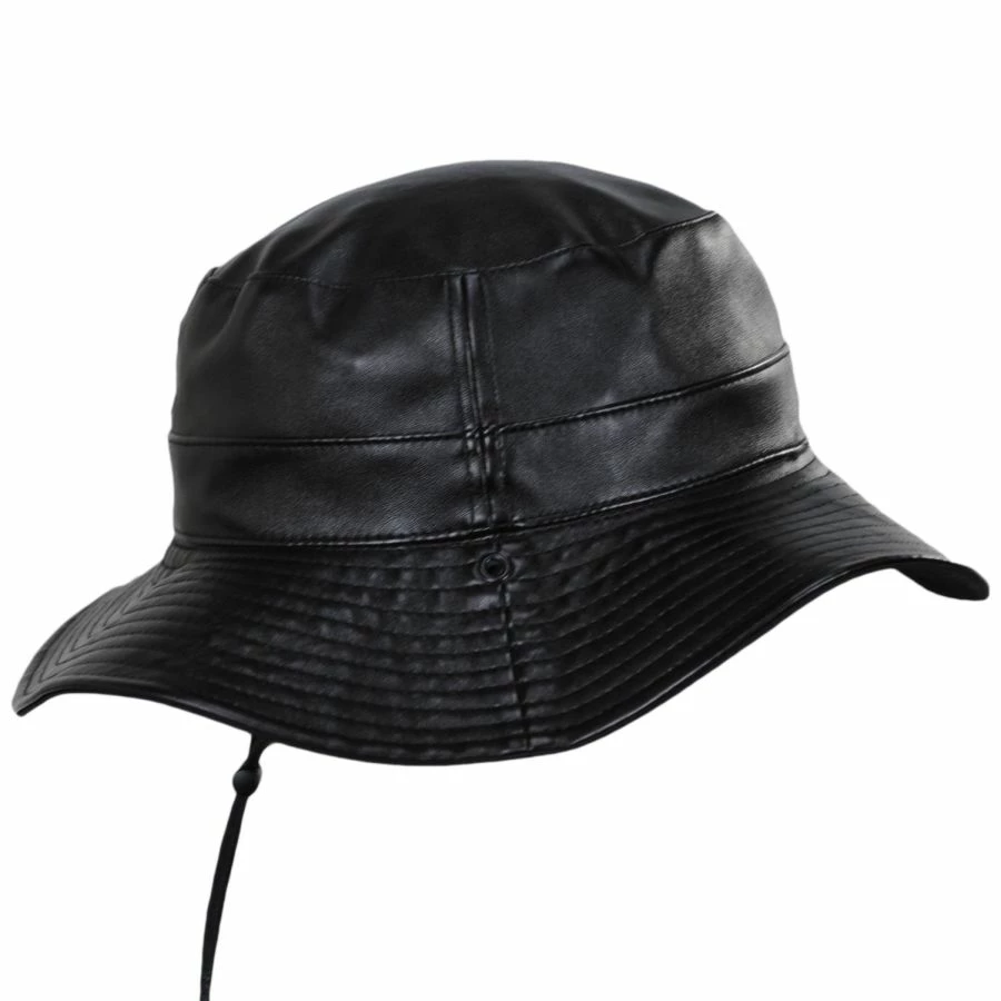 Kangol Reversible Faux Leather Bucket Hat 4 Kangol Reversible Faux Leather Bucket Hat - Image 2