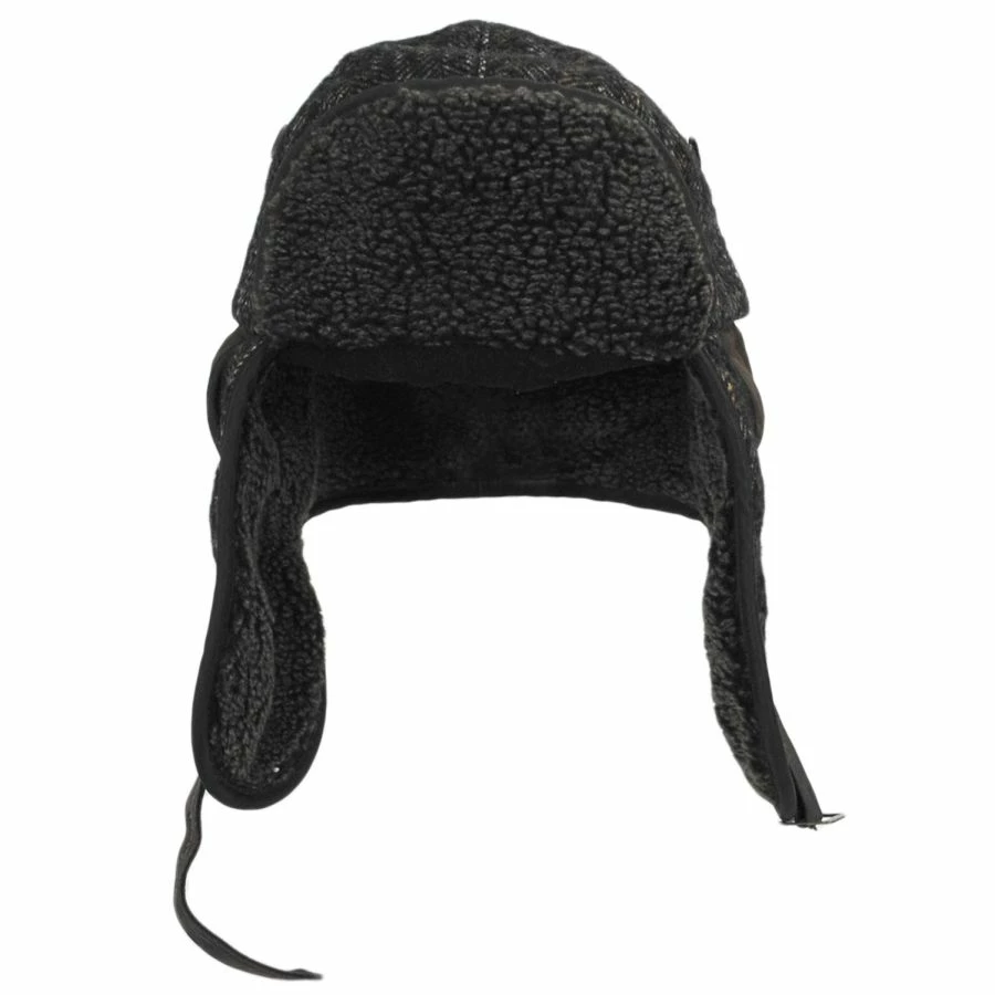 Stetson Tauris Herringbone Wool Blend Trapper Hat 3 Stetson Tauris Herringbone Wool Blend Trapper Hat