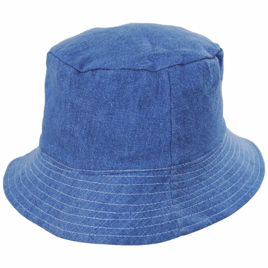 Stetson Quentin Reversible Patchwork Denim Bucket Hat 4 Stetson Quentin Reversible Patchwork Denim Bucket Hat - Image 2