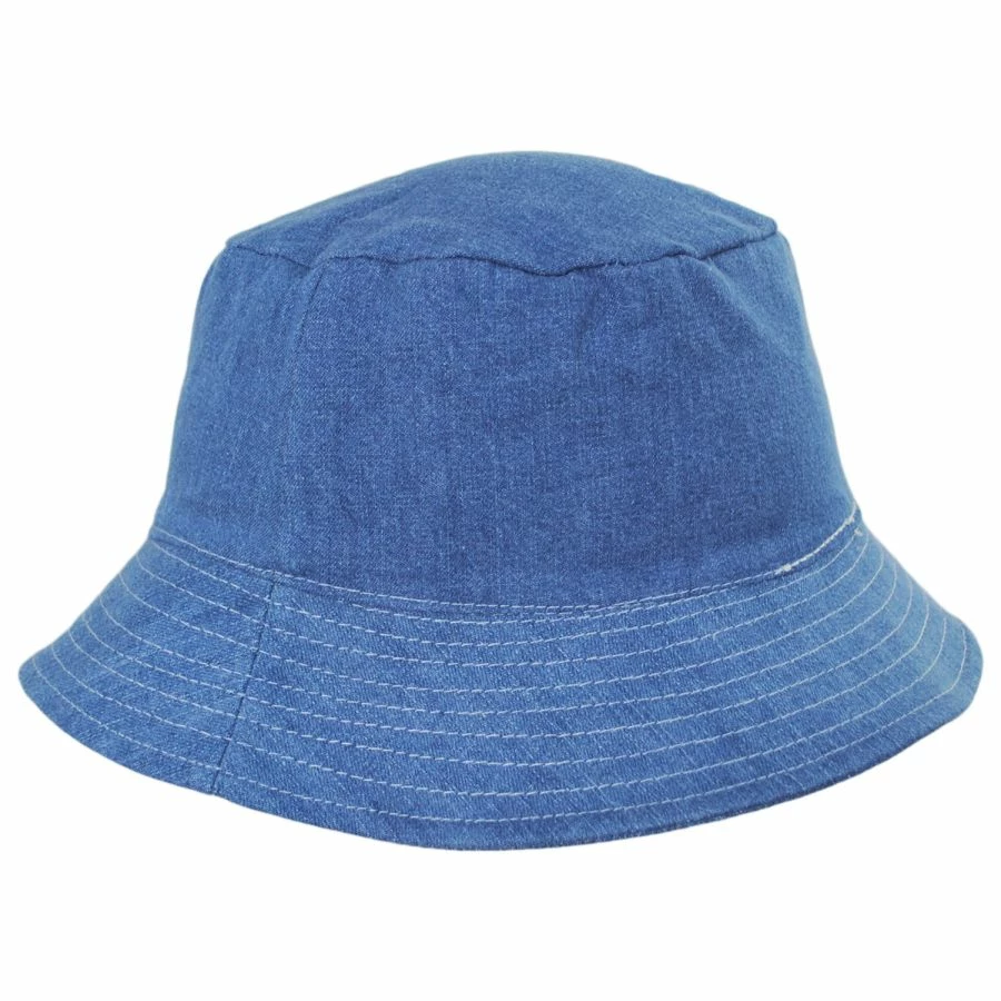 Stetson Quentin Reversible Patchwork Denim Bucket Hat 5 Stetson Quentin Reversible Patchwork Denim Bucket Hat - Image 3